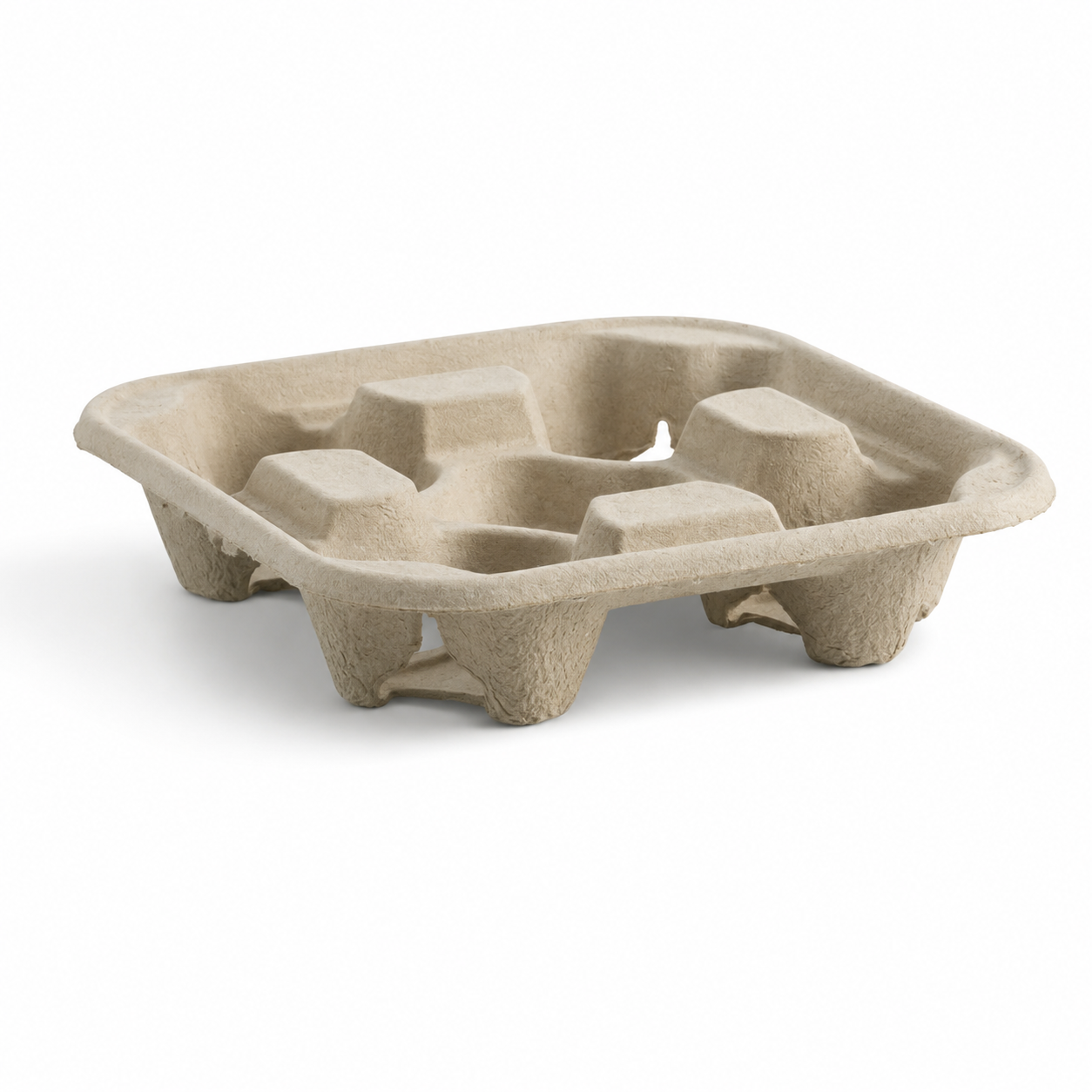 4-Cup Drink Carrier Tray Pulp