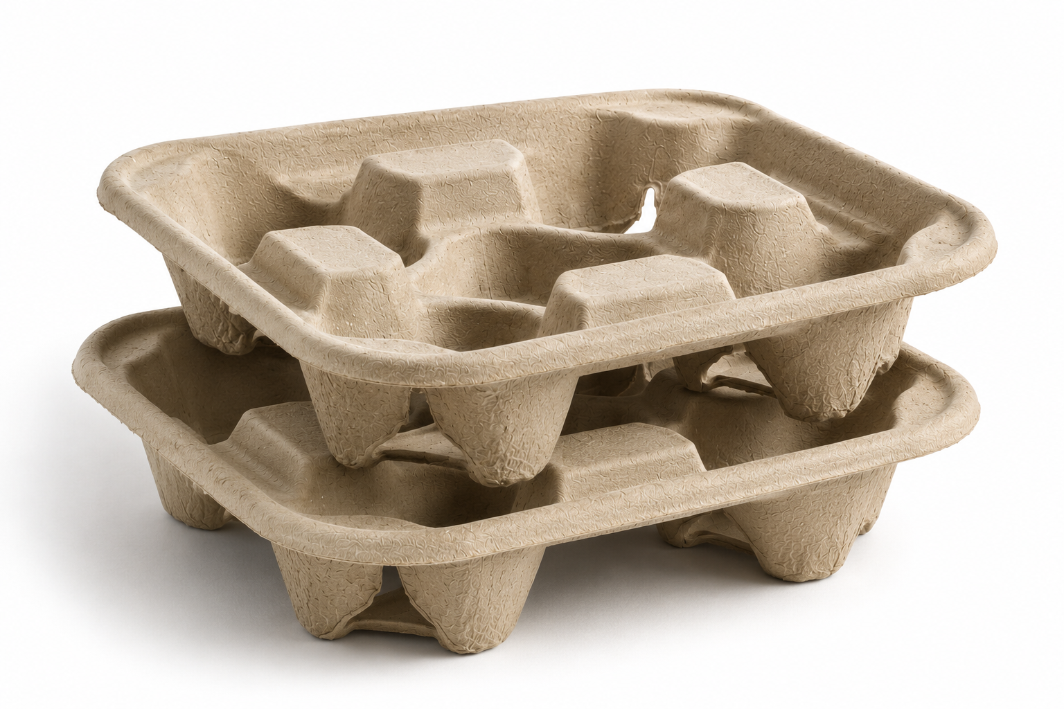 4-Cup Drink Carrier Tray Pulp secondary
