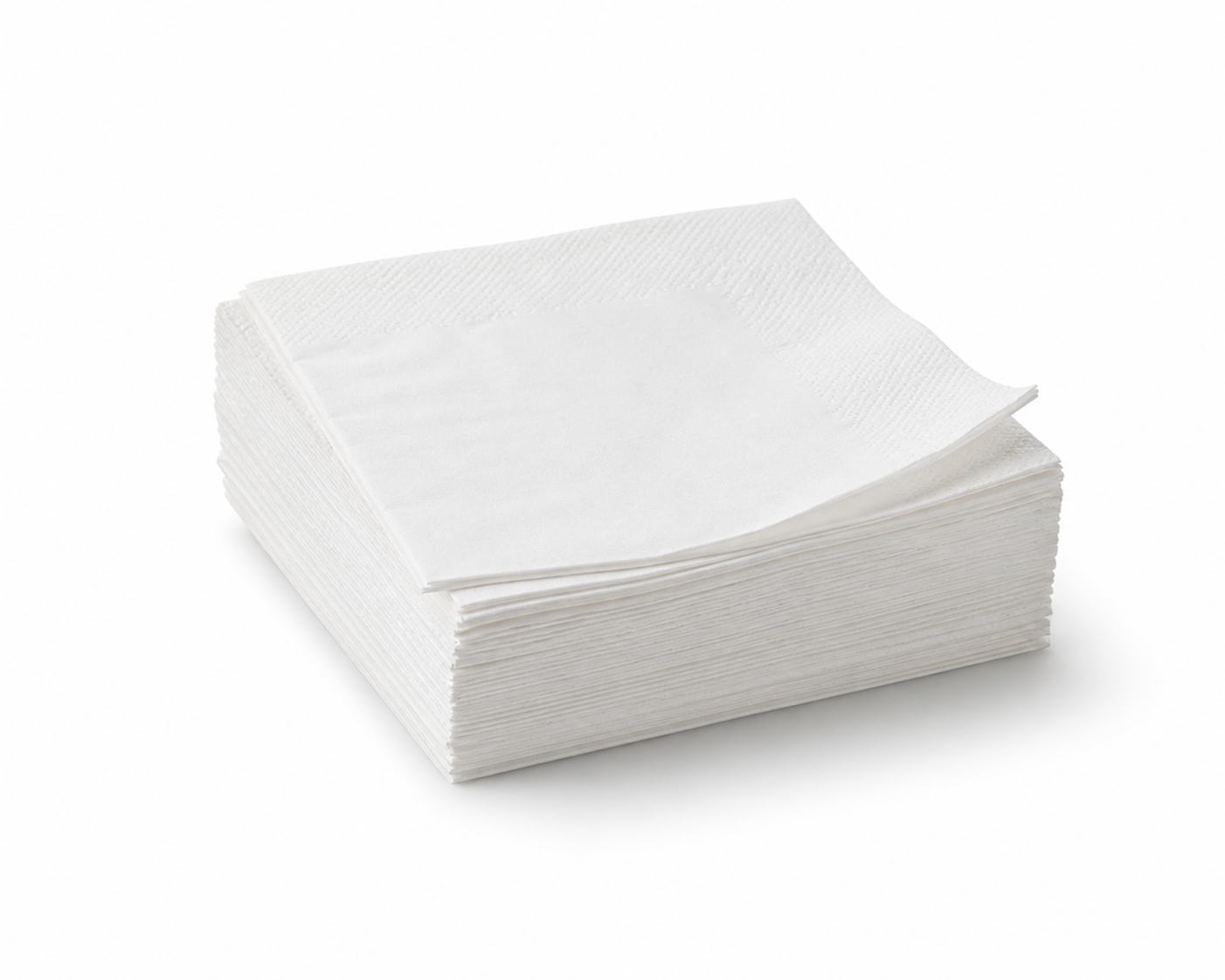 Cocktail Napkin 2 Ply White 24 x 24cm