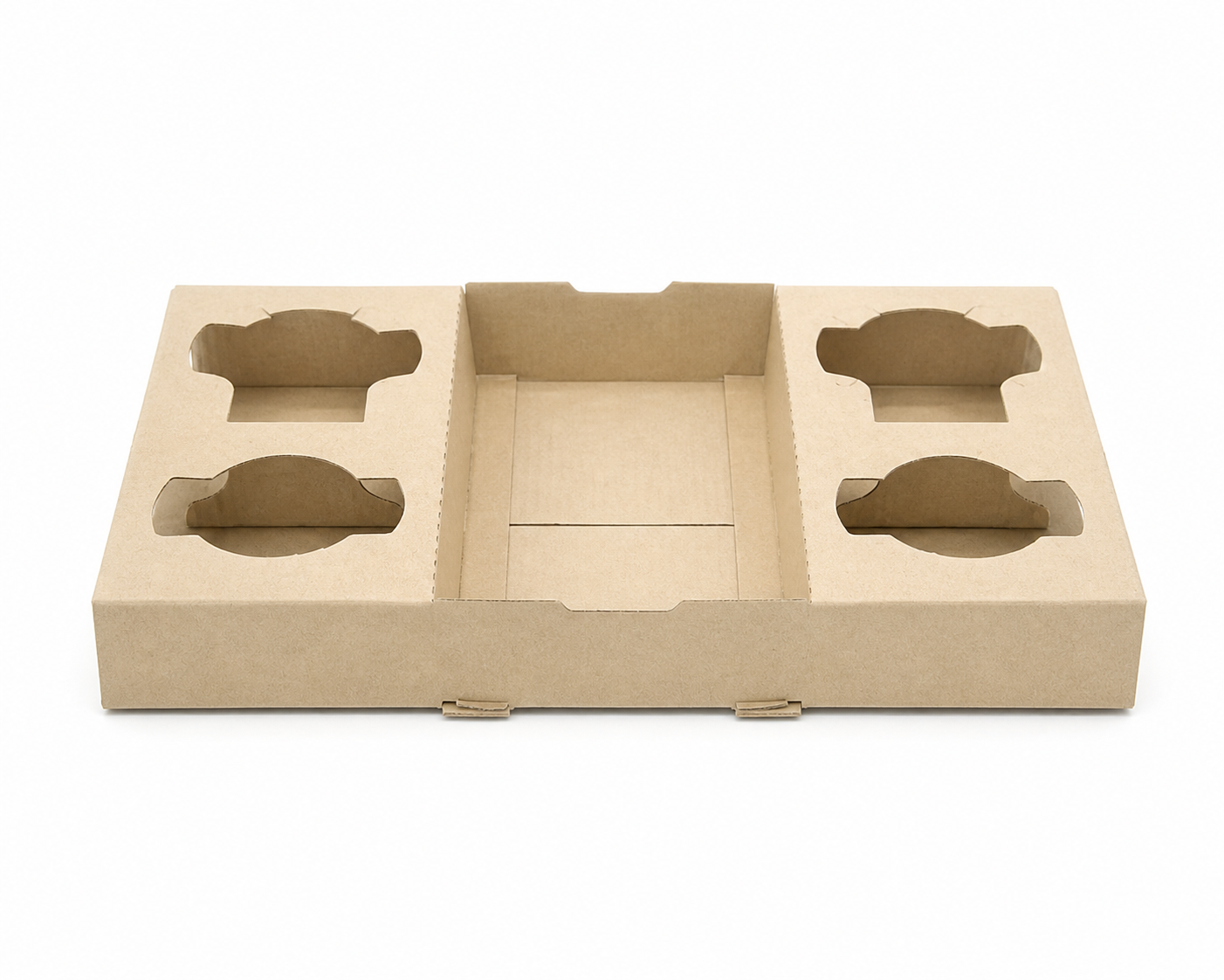4-Cup Drink Carrier Tray Cardboard