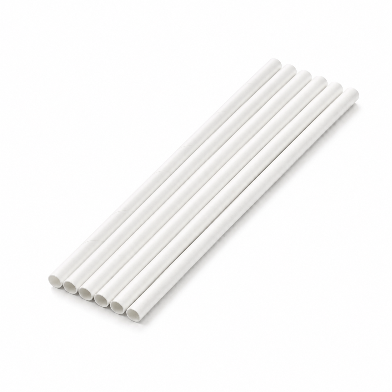Paper Straw White 197mm x 6mm
