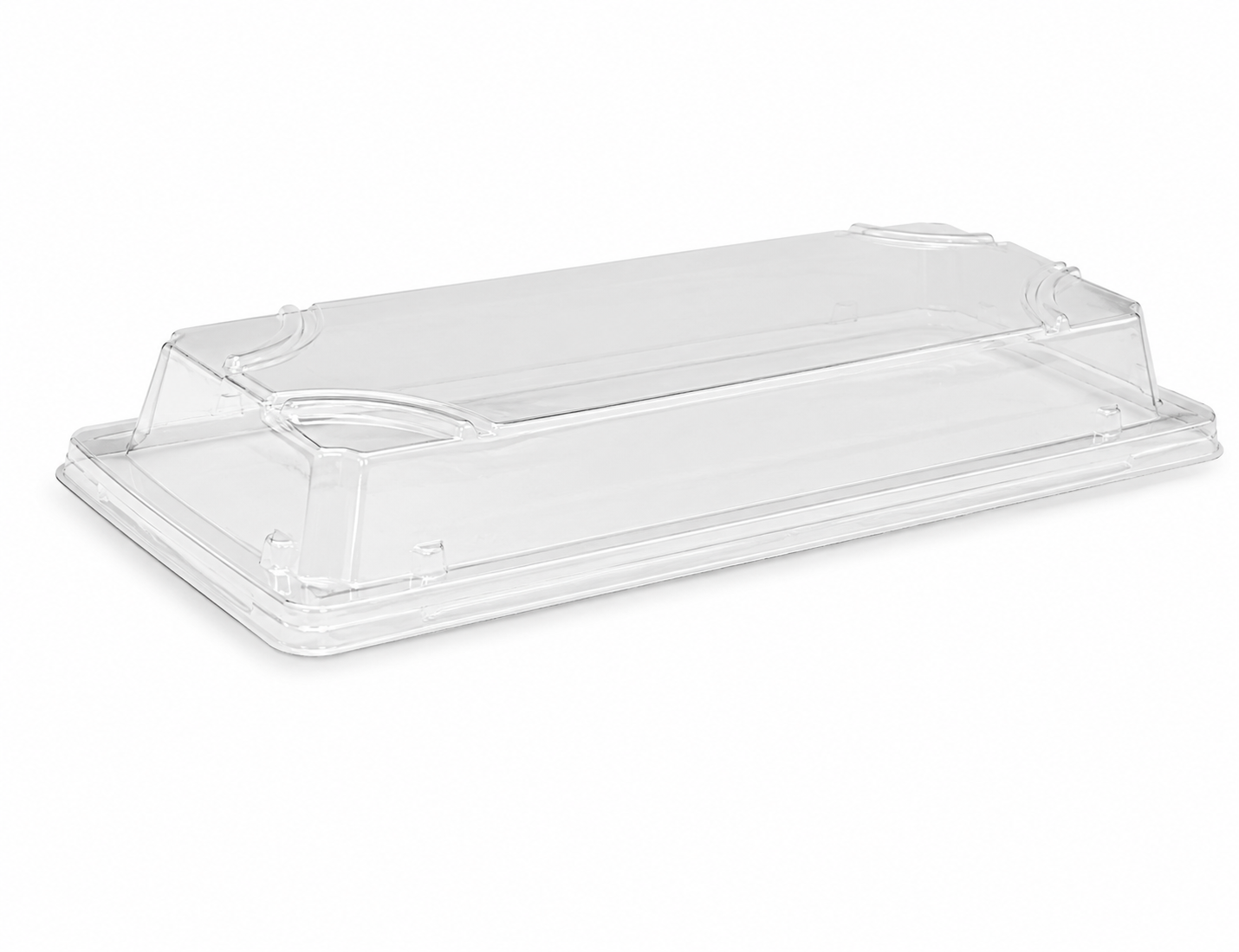 PET Lid for Natural Fibre Sushi Tray Long