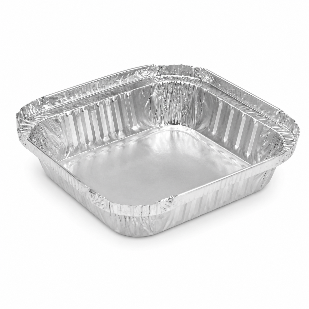 Foil Container Square Small Shallow 112 x 112 x 27mm
