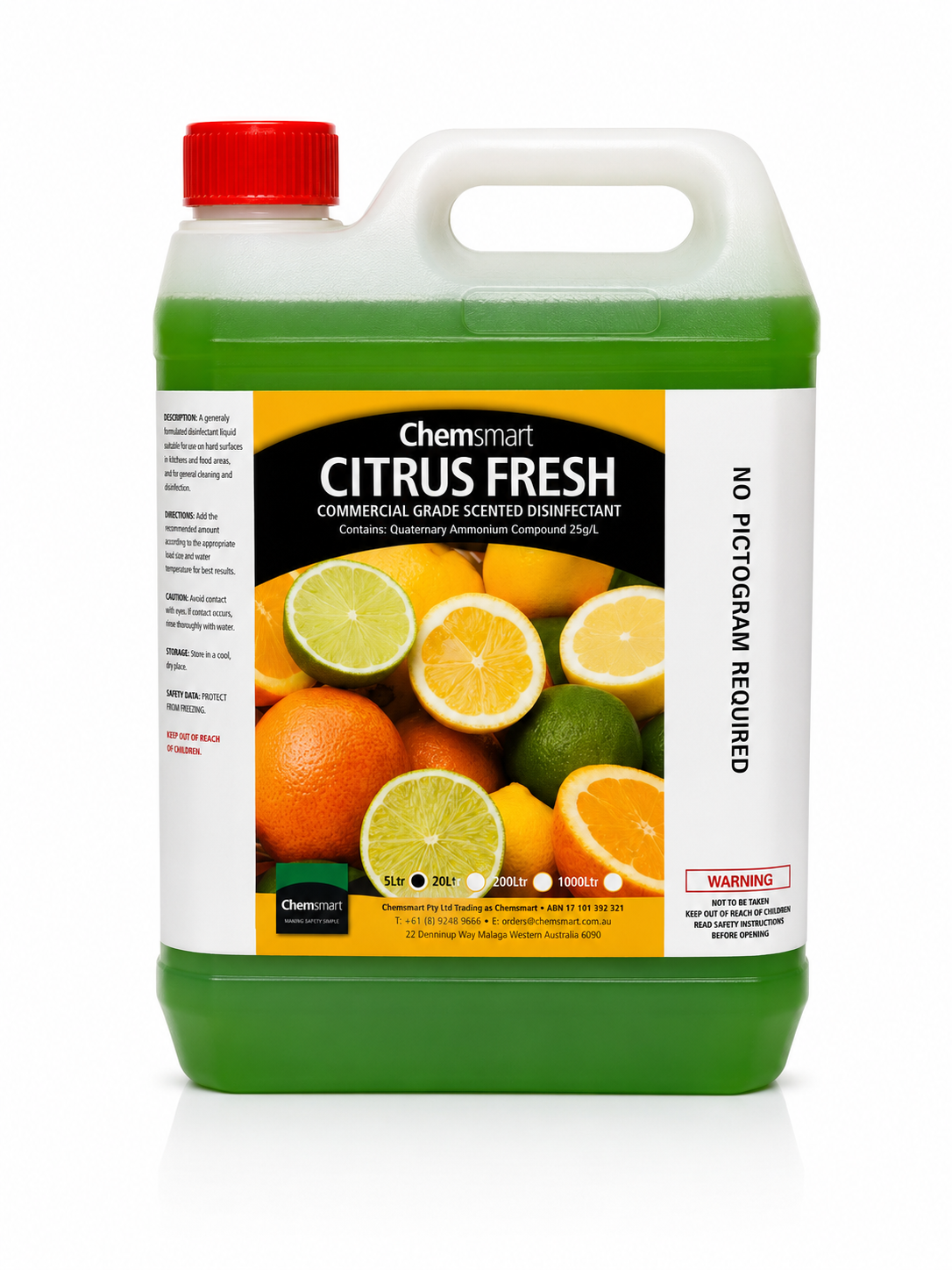 Commercial Grade Citrus Scented Disinfectant 5LT