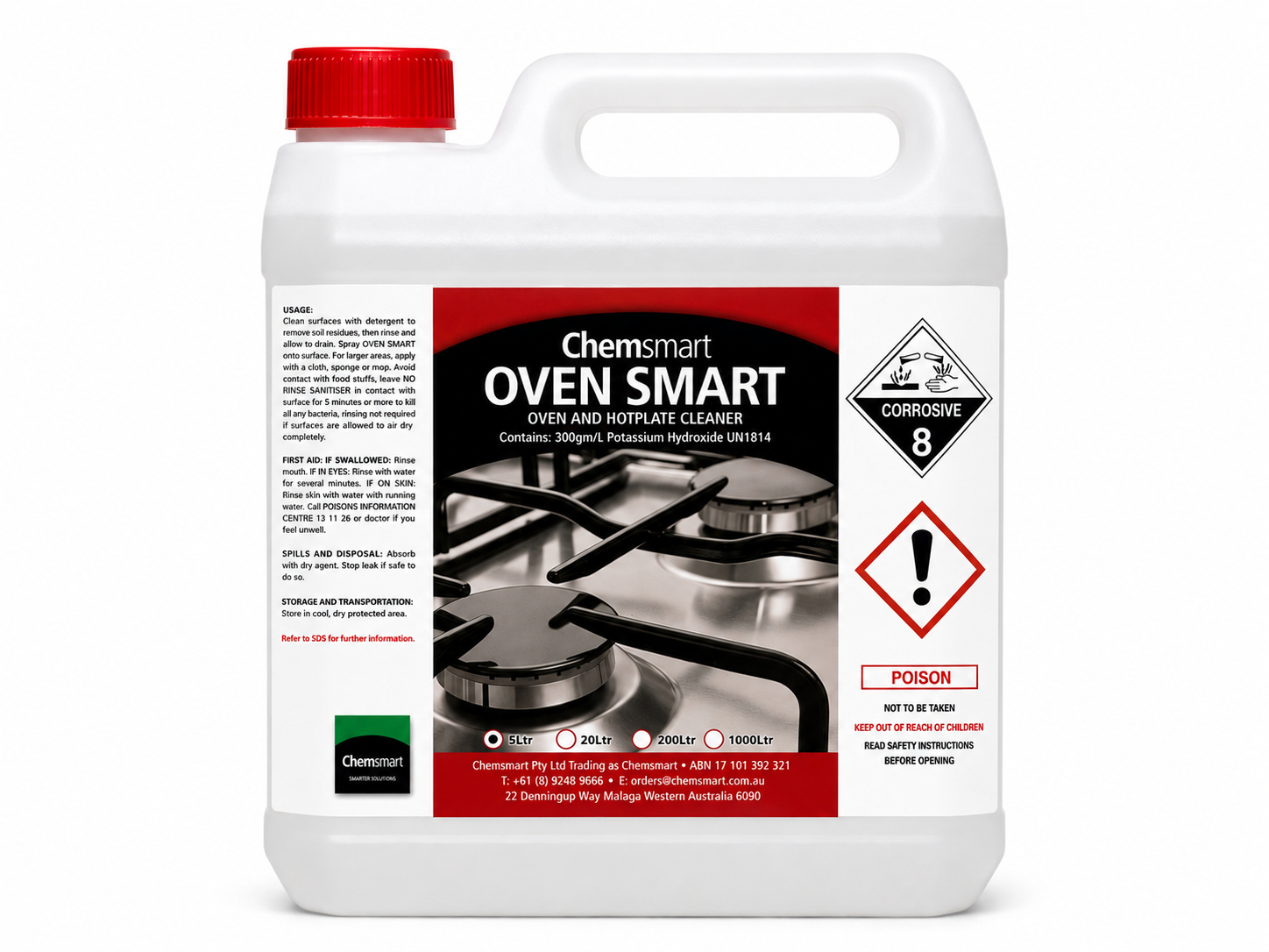 Commercial Oven & Hotplate Cleaner 5LT