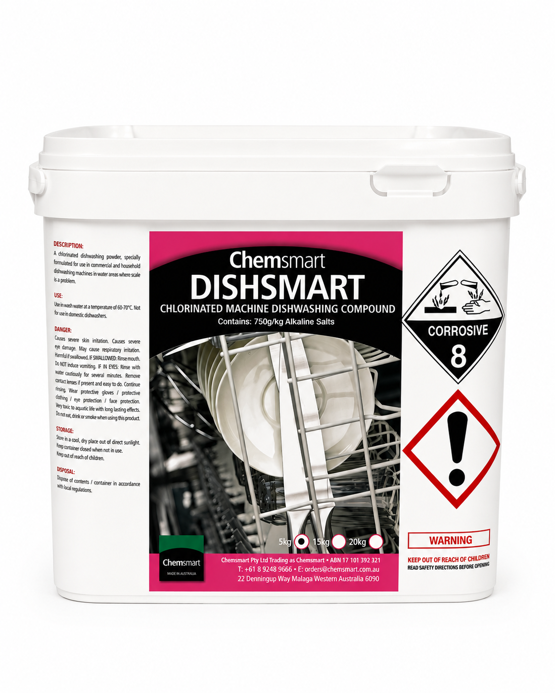 Commercial Grade Dishwashing Machine Powder Pail 5KG