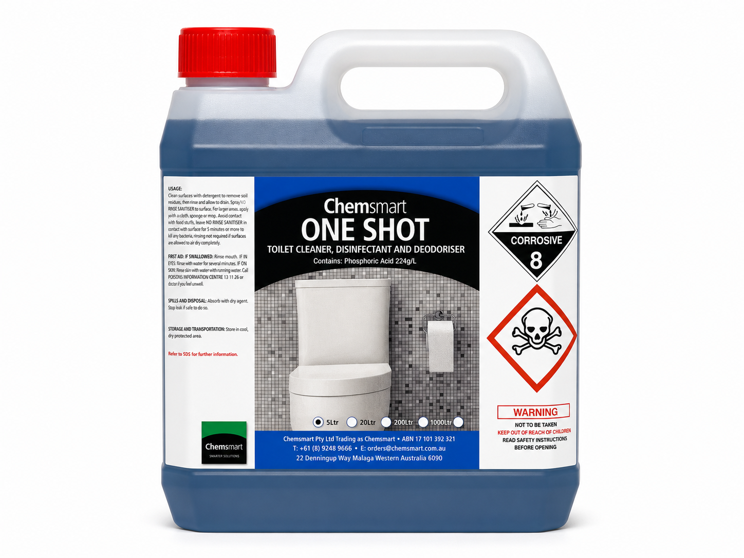 Toilet Cleaner Disinfectant & Deodoriser 5LT