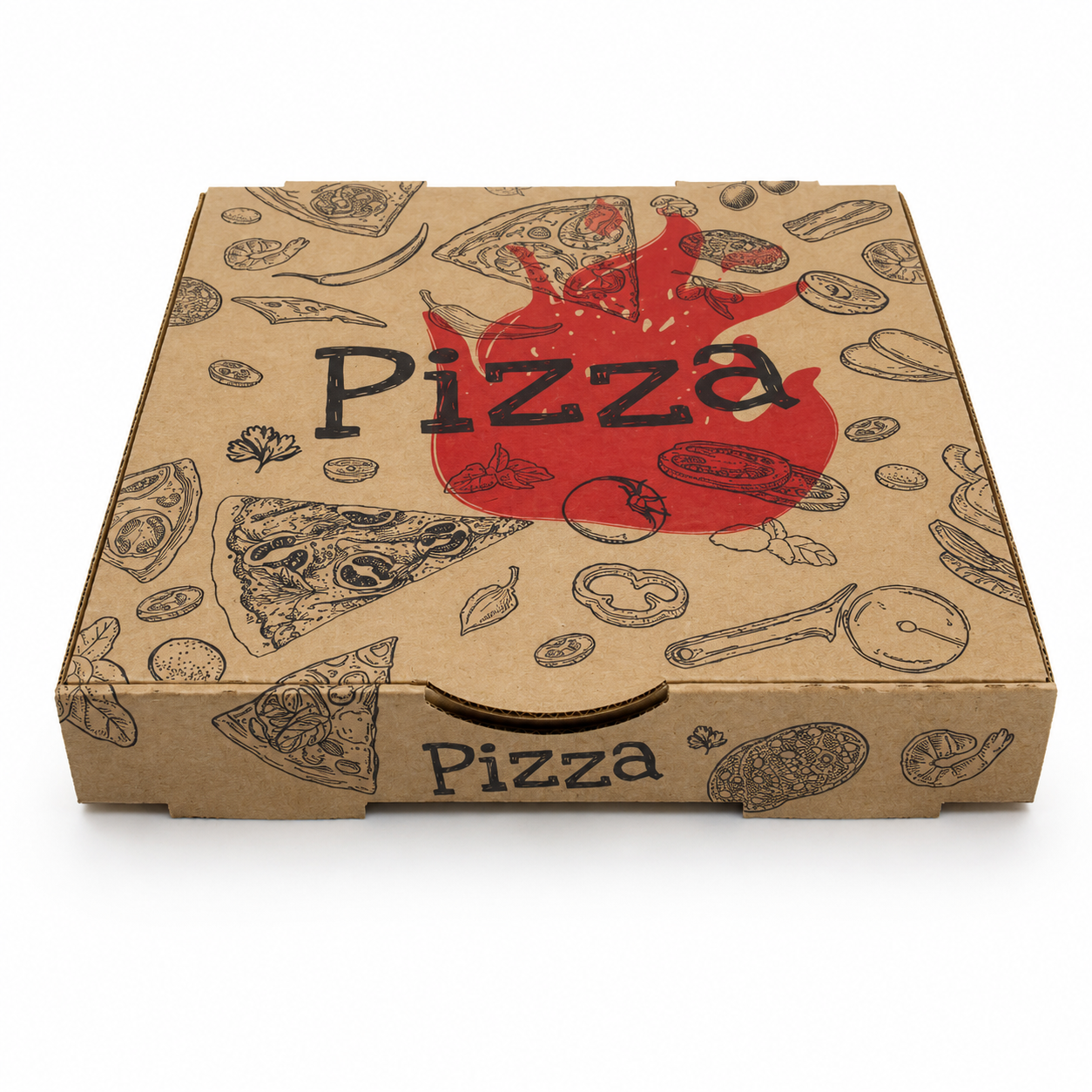 Printed Pizza Box 11in