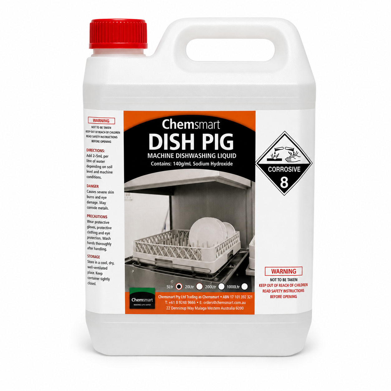Commercial Grade Dishwashing Machine Liquid 5LT