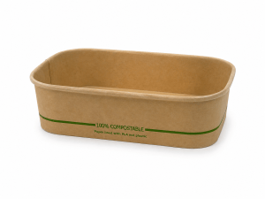 Kraft Rectangular Paper Container 750mL