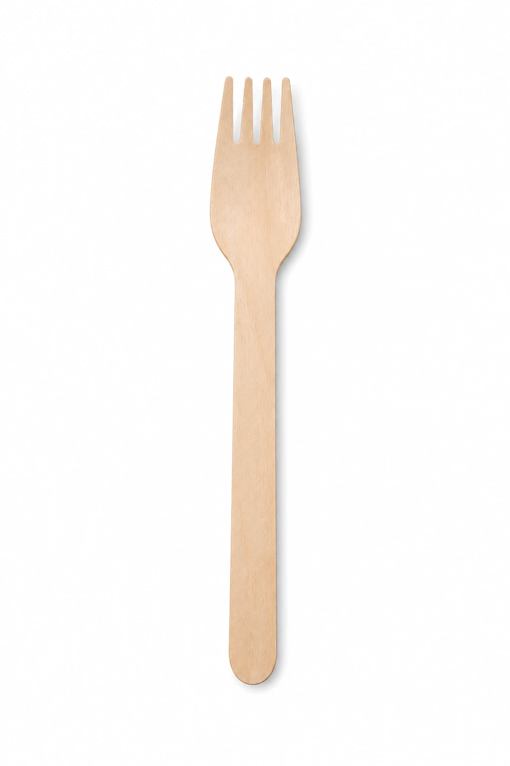 Wooden foodservice fork