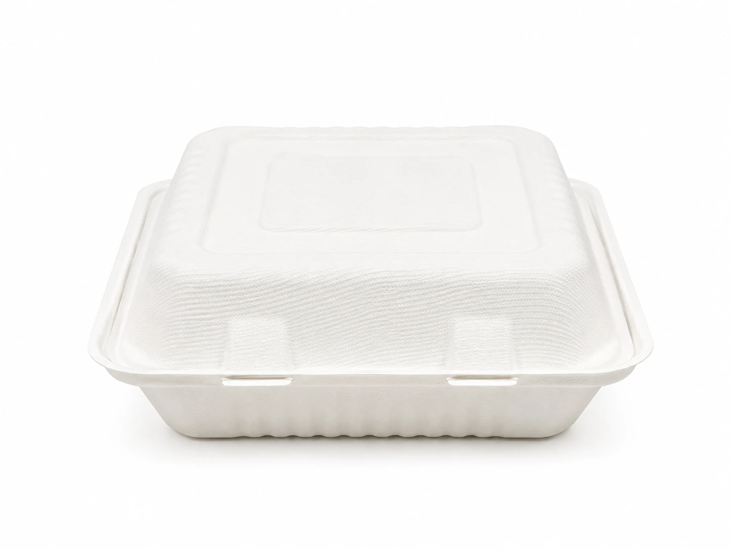 White fibre takeaway food container